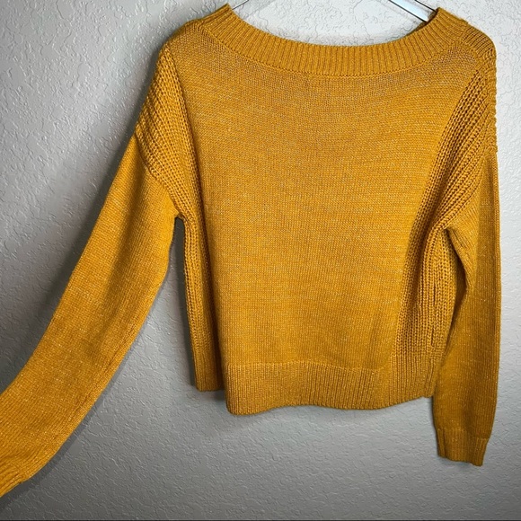 Burnt Orange/ Yellow Sweater - Picture 7 of 7